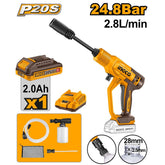 Ingco by Winland P20S/20V Lithium-Ion Cordless Pressure Washer (24.8Bar/2.8L/min) ING-CT